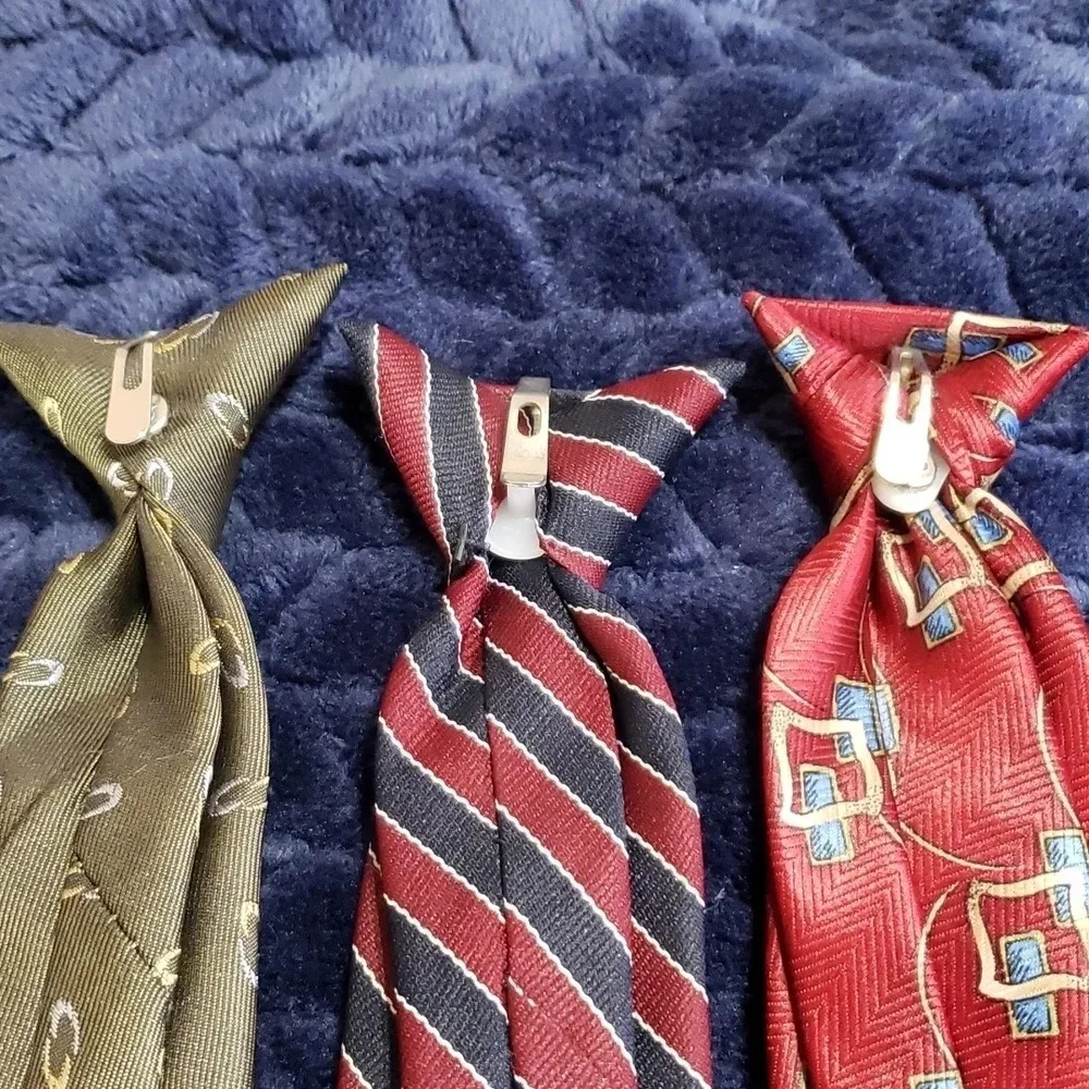 3 Clip on Ties